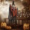 JOYIN 3 Pack 35" Hanging Ghost Halloween Decorations,Grim Reapers Hanging Witch for Halloween Outdoor Decorations(One Grim Reaper,One Hanging Witch,and One Hanging Reapers)